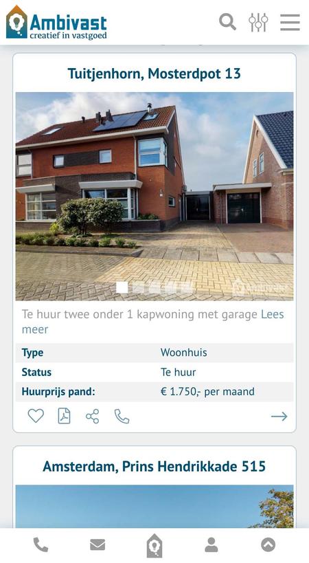 'Screenshot 1 - website ambivast.nl'